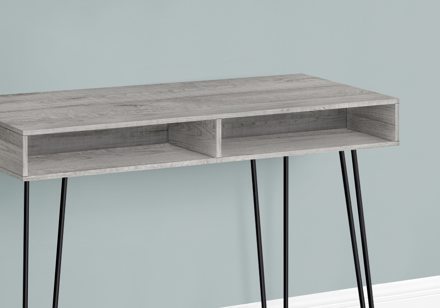 Waterpine Gray Desk - Thumbnail - Image 2