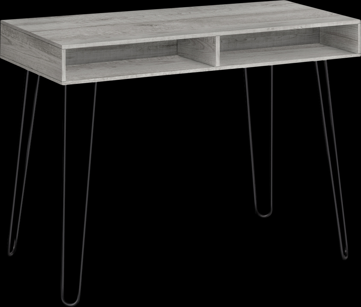 Waterpine Gray Desk - Thumbnail - Image 1