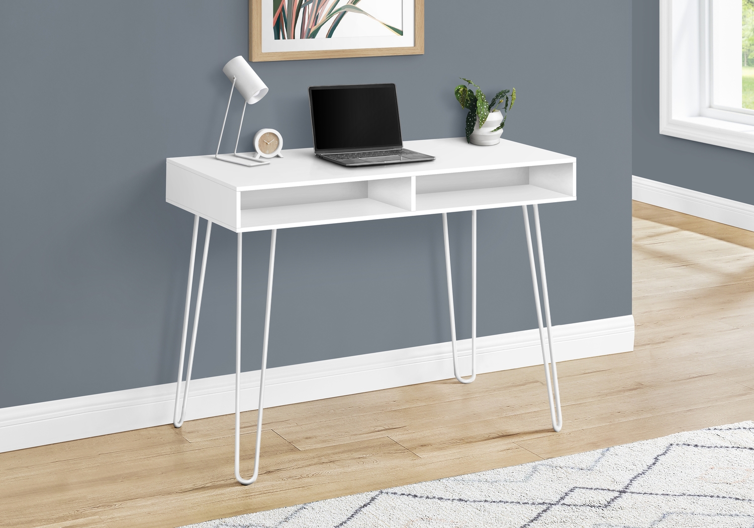 Waterpine White Desk - Thumbnail - Image 3