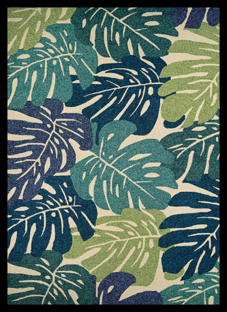Waterside Wade Green 8' x 11' Indoor/Outdoor Rug - Thumbnail - Image 1