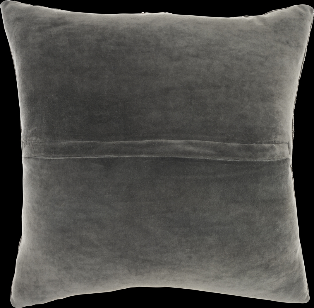 Watersong Ivory/Silver Accent Pillow - Thumbnail - Image 4