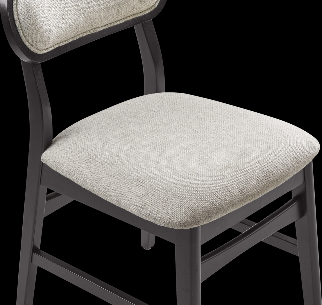 Watertown Black 5 Pc Round Dining Room with Upholstered Chairs - Thumbnail - Image 6