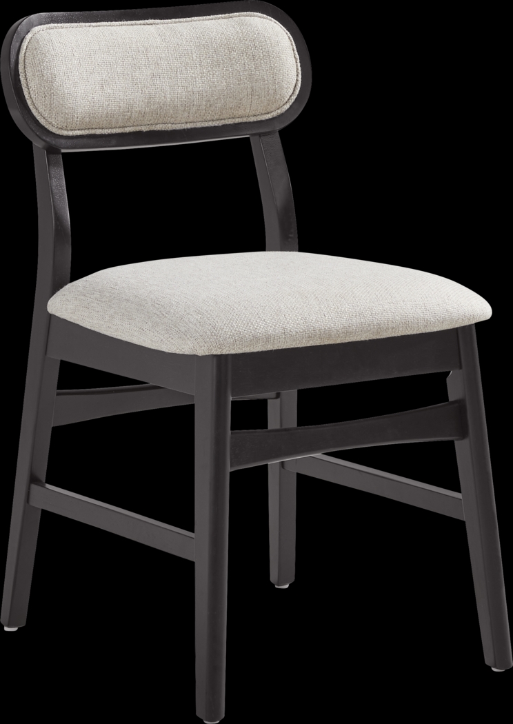 Watertown Black 5 Pc Round Dining Room with Upholstered Chairs - Thumbnail - Image 4