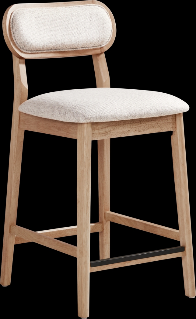 Watertown Natural Upholstered Counter Height Stool - Thumbnail - Image 1