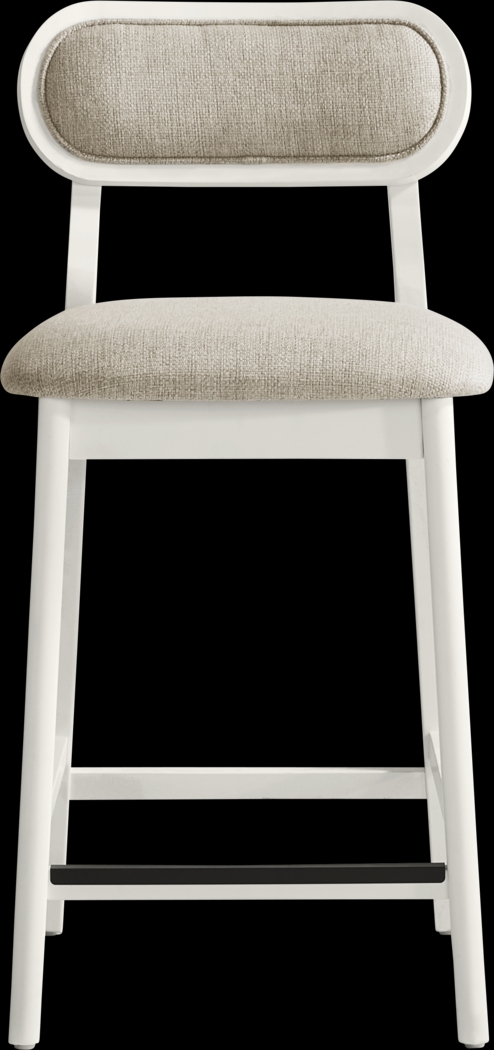 Watertown White Upholstered Counter Height Stool - Thumbnail - Image 4