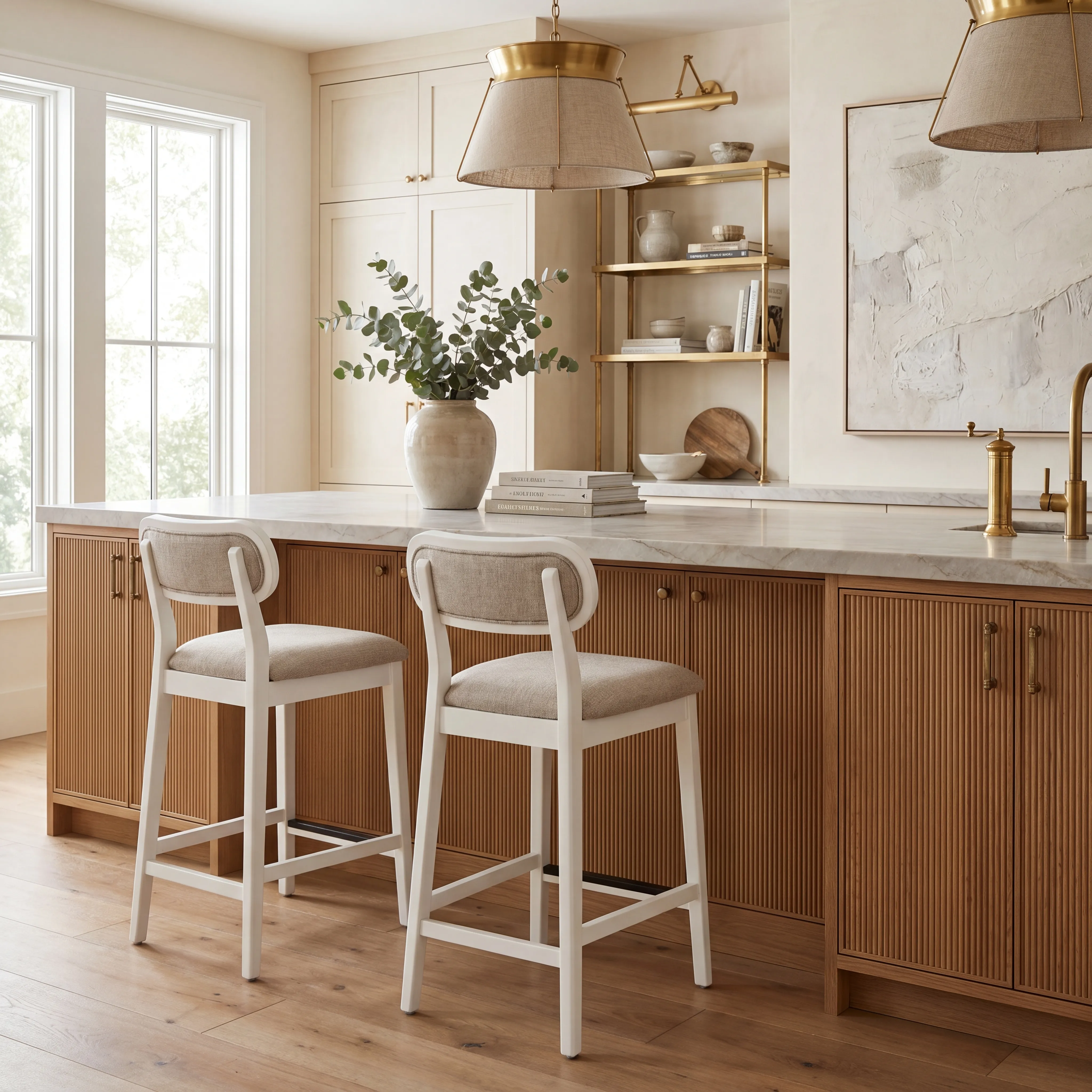 Watertown White 5 Pc Round Counter Height Dining Room - Thumbnail - Image 11
