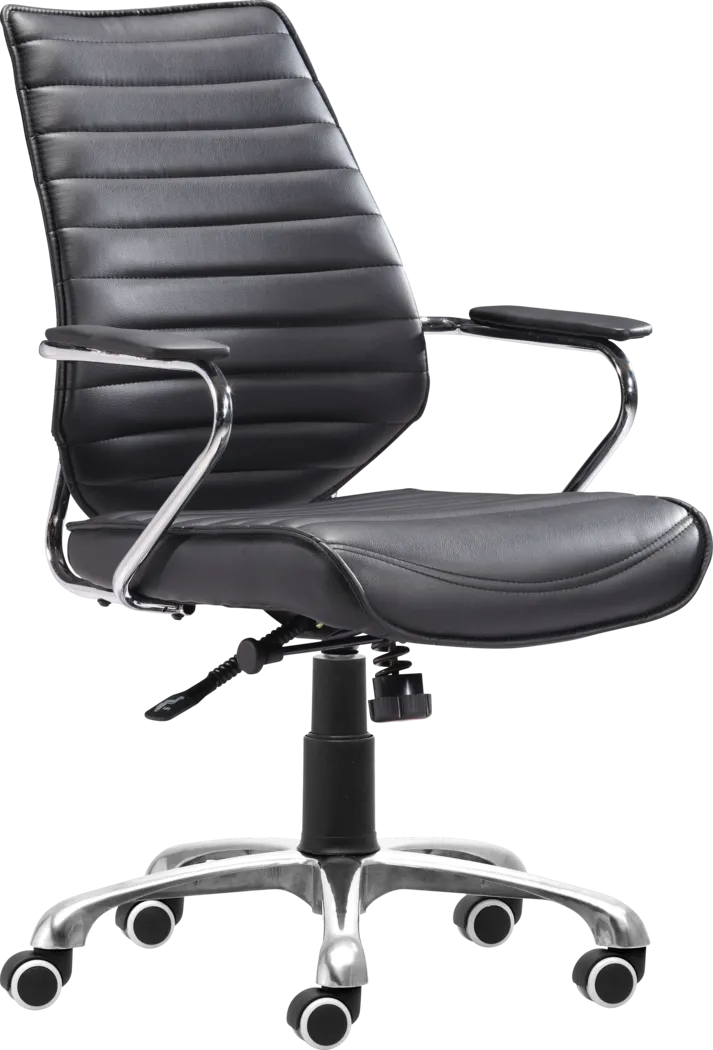 Watova Lane Black Desk Chair - Thumbnail - Image 1