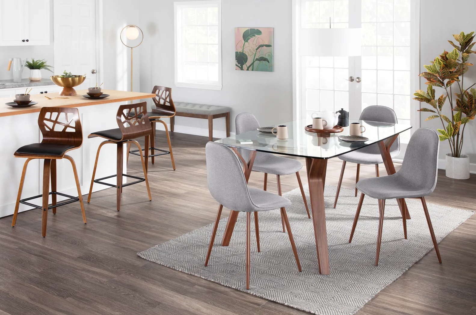 Watsonia Black Counter Height Stool, Set of 2 - Thumbnail - Image 6