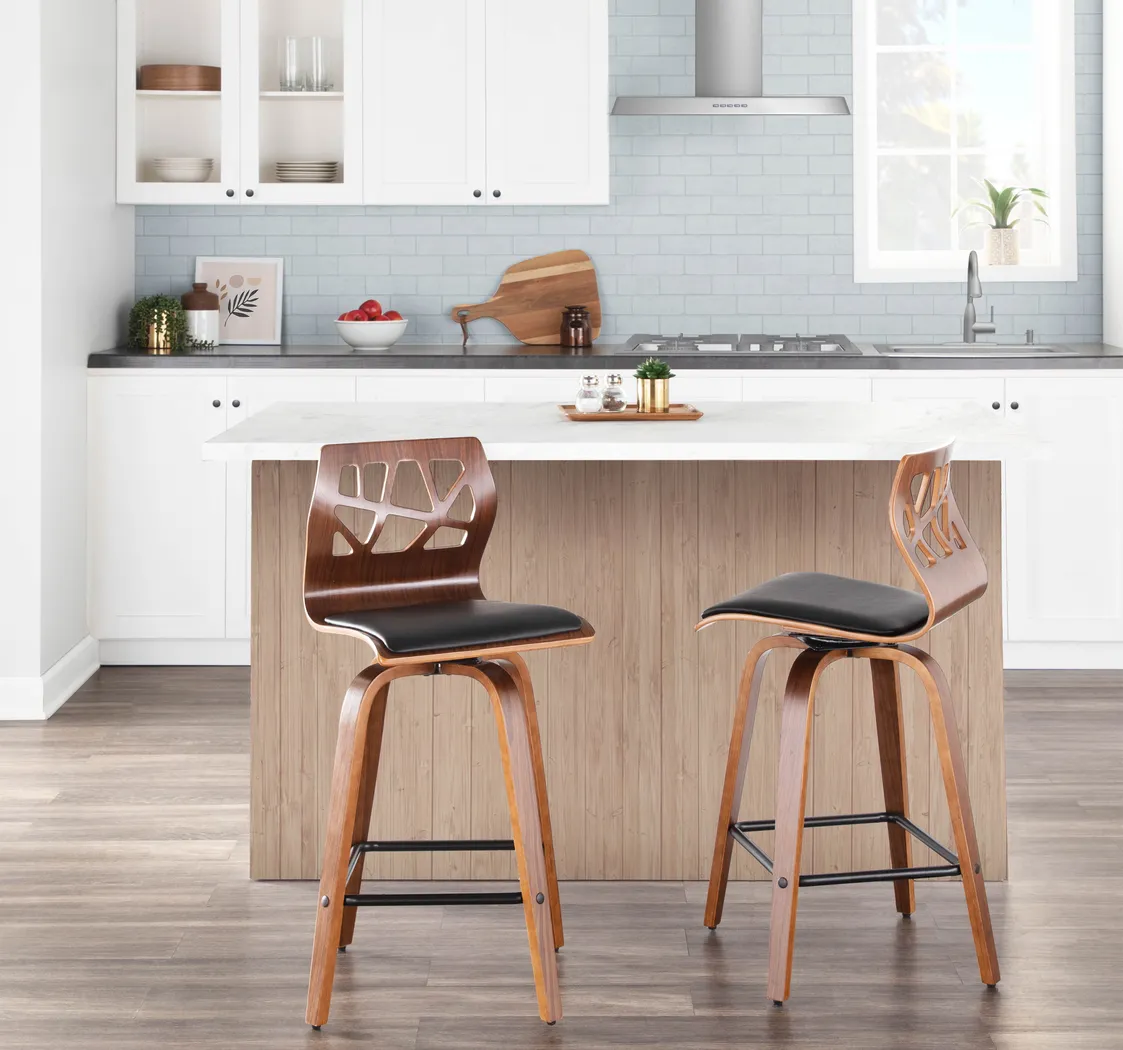 Watsonia Black Counter Height Stool, Set of 2 - Thumbnail - Image 7