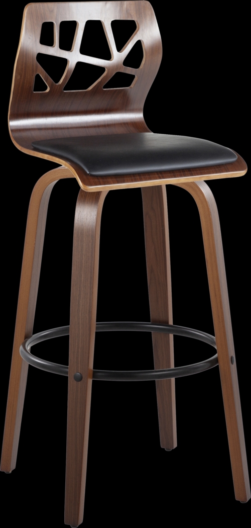 Watsonia Black Swivel Barstool, Set of 2 - Thumbnail - Image 4