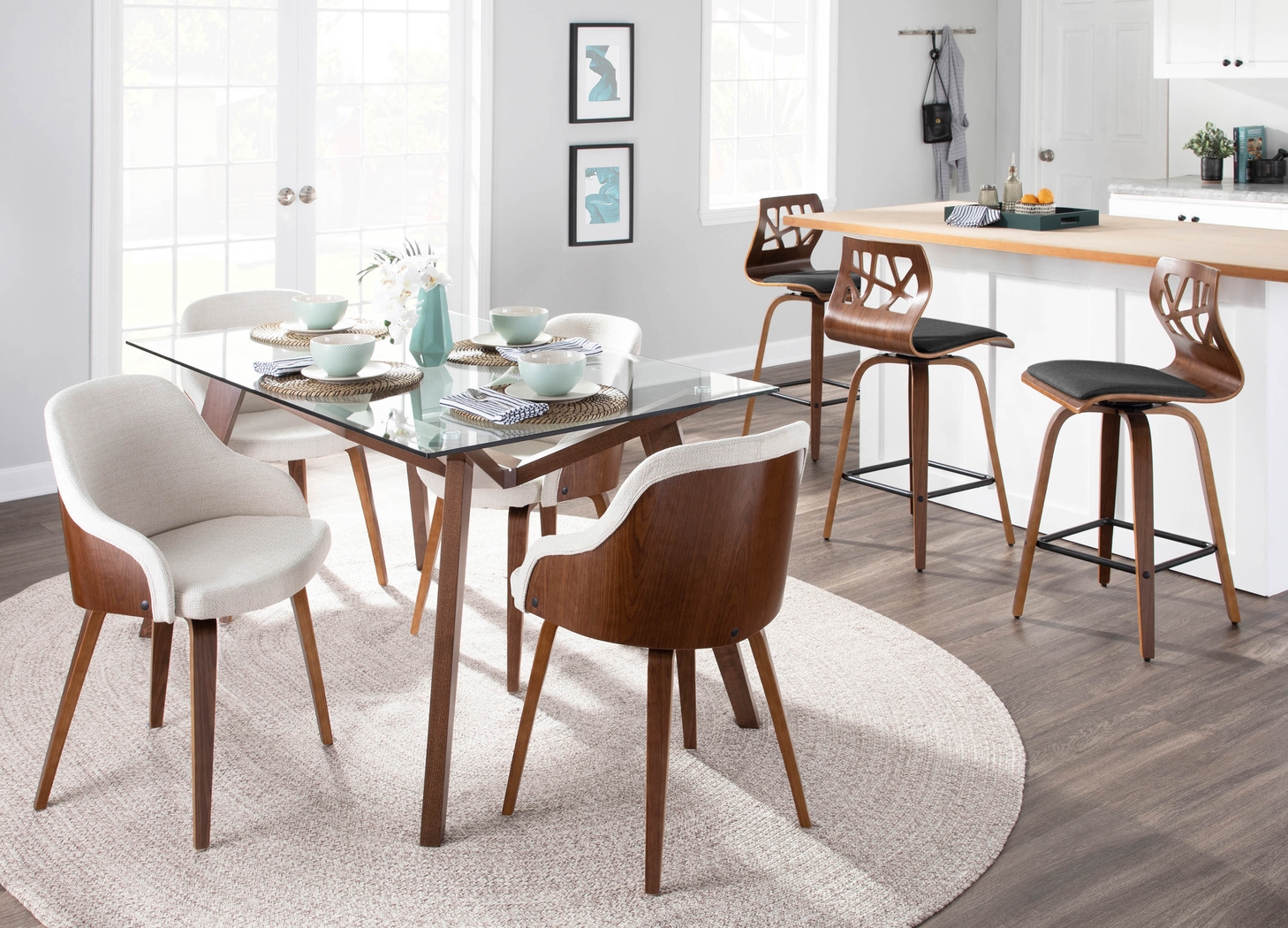 Watsonia Charcoal Counter Height Stool, Set of 2 - Thumbnail - Image 2