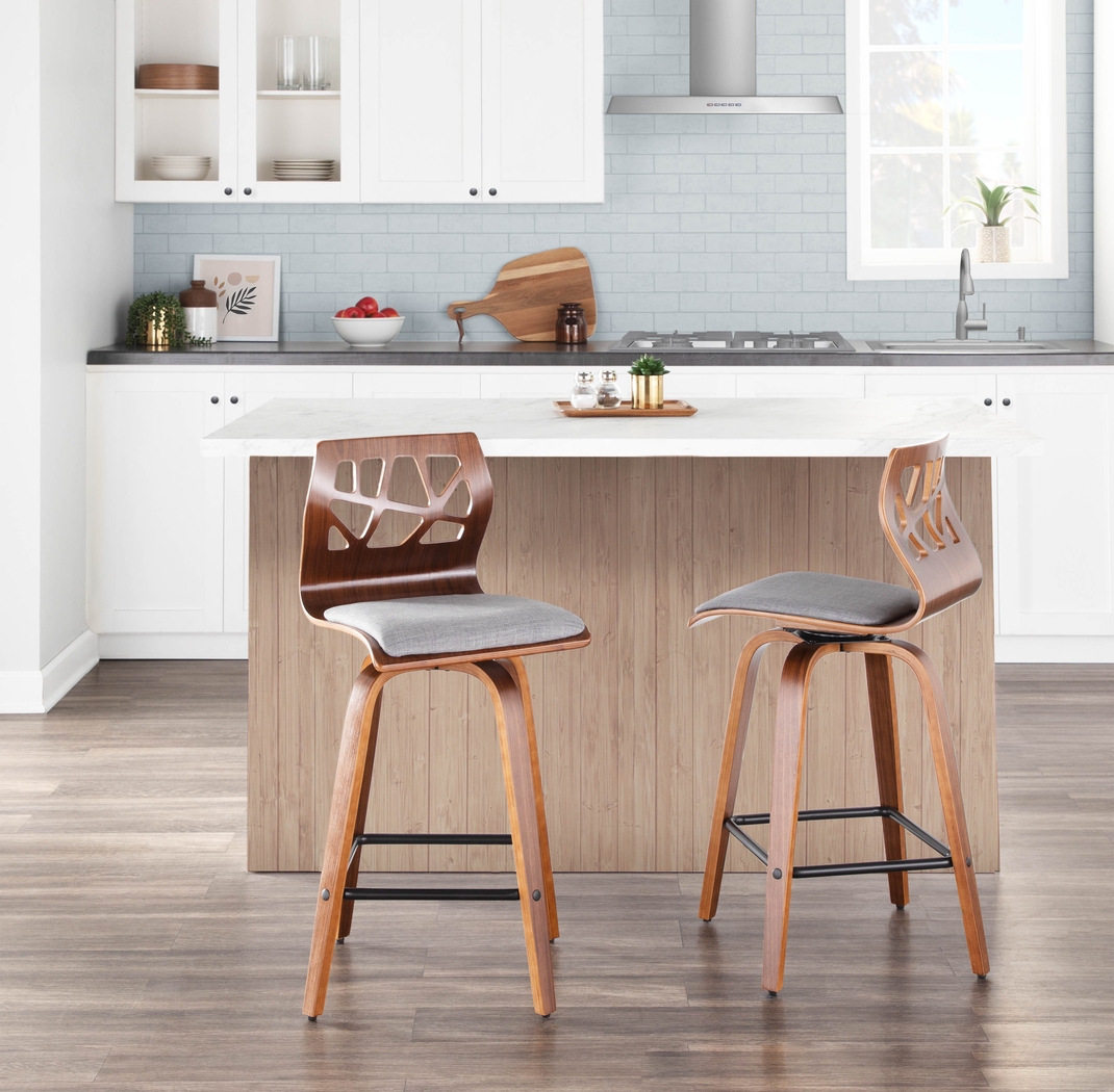 Watsonia Gray Counter Height Stool, Set of 2 - Thumbnail - Image 5