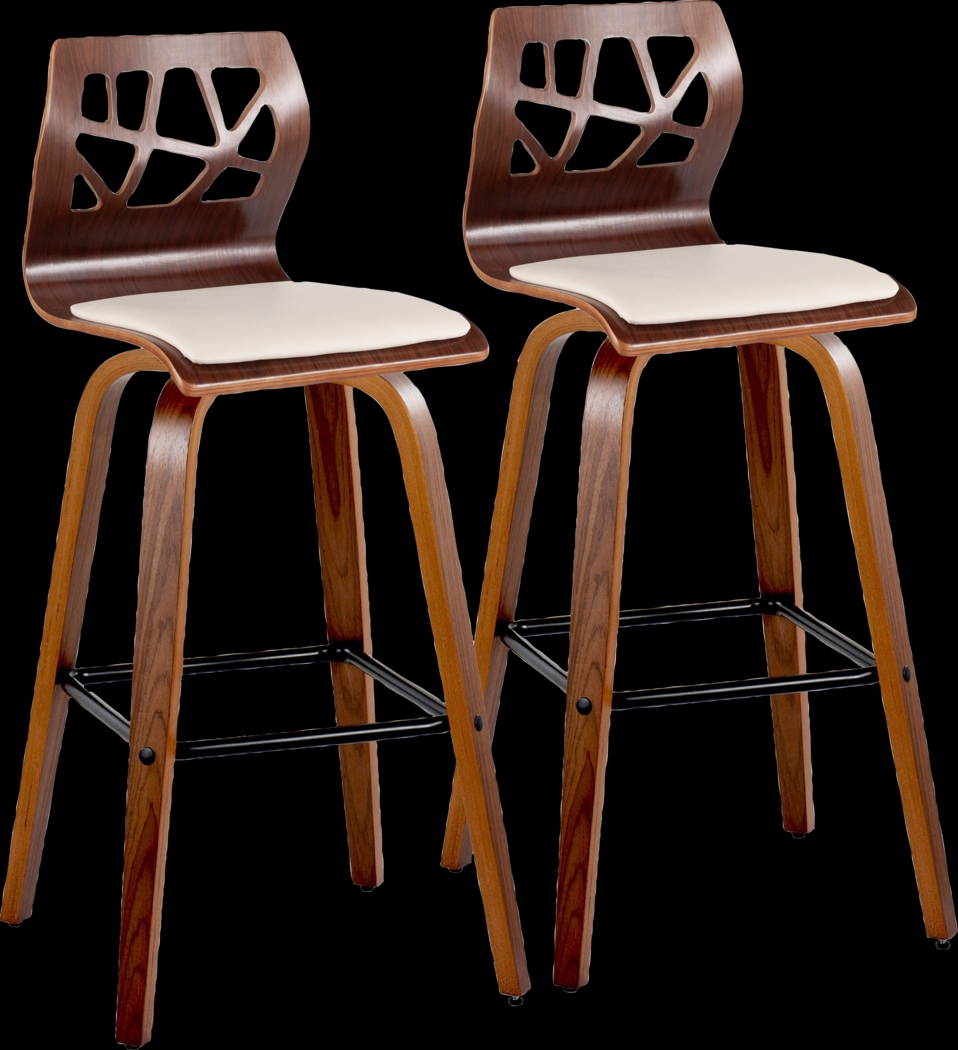 Watsonia II Cream Swivel Barstool, Set of 2 - Thumbnail - Image 1