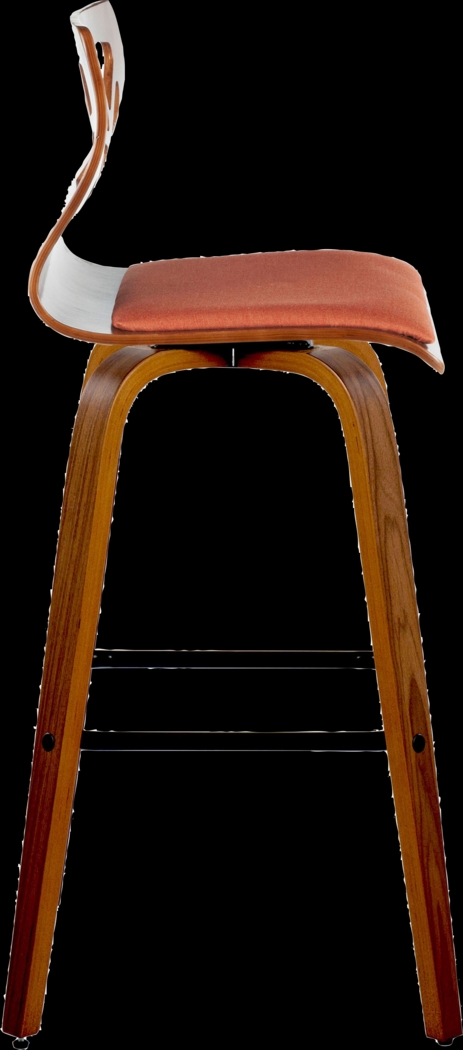 Watsonia II Orange Swivel Barstool, Set of 2 - Thumbnail - Image 7