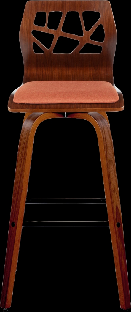 Watsonia II Orange Swivel Barstool, Set of 2 - Thumbnail - Image 9