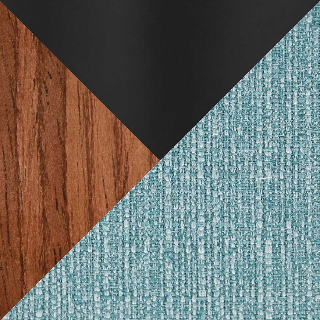 Watsonia II Teal Swivel Barstool, Set of 2 - Thumbnail - Image 11