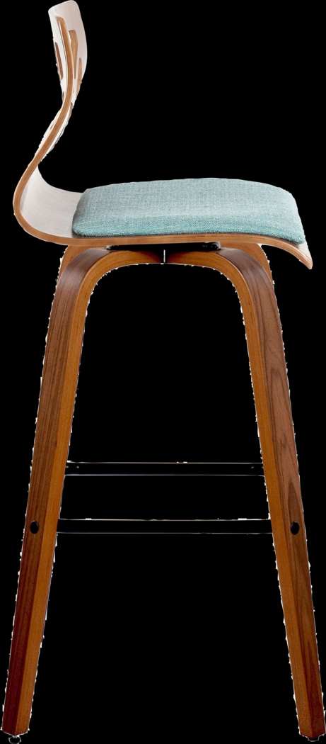 Watsonia II Teal Swivel Barstool, Set of 2 - Thumbnail - Image 7