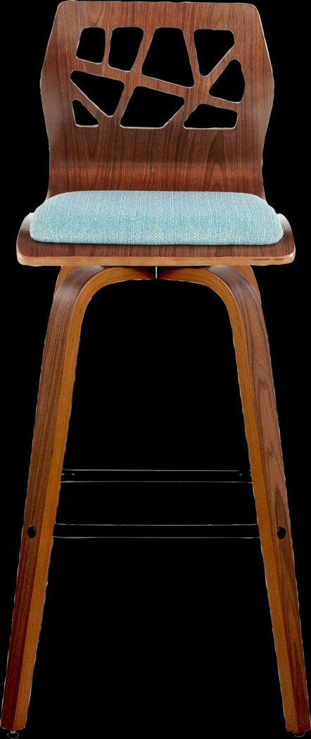 Watsonia II Teal Swivel Barstool, Set of 2 - Thumbnail - Image 10