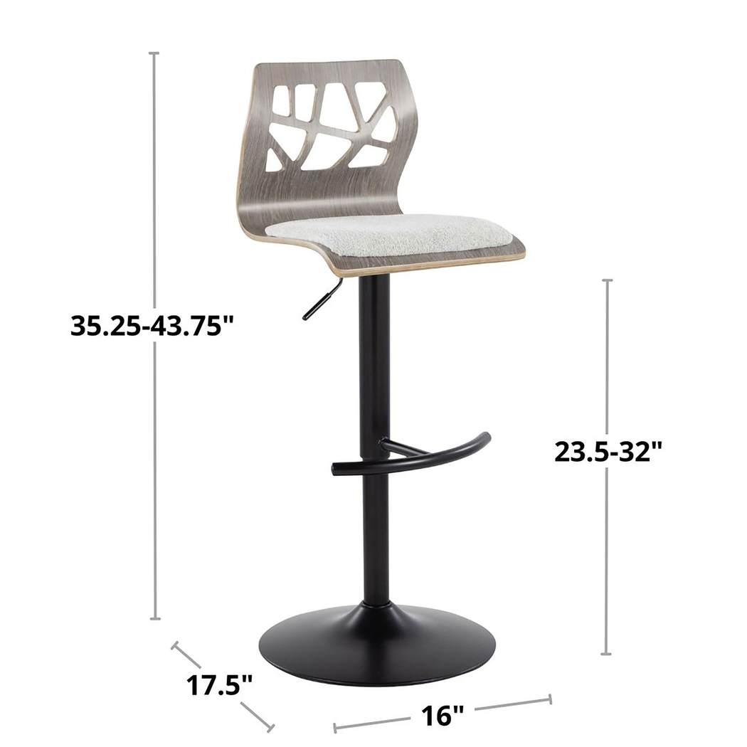 Watsonia III Gray Adjustable Barstool, Set of 2 - Thumbnail - Image 12