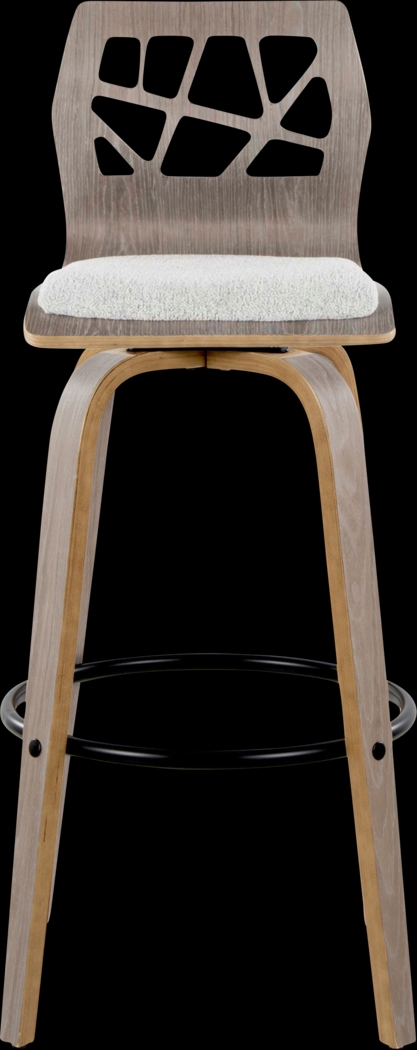 Watsonia III Light Gray Swivel Barstool, Set of 2 - Thumbnail - Image 6