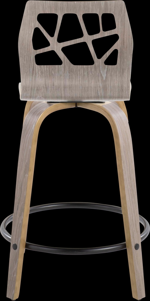 Watsonia III Light Gray Swivel Counter Height Stool, Set of 2 - Thumbnail - Image 5