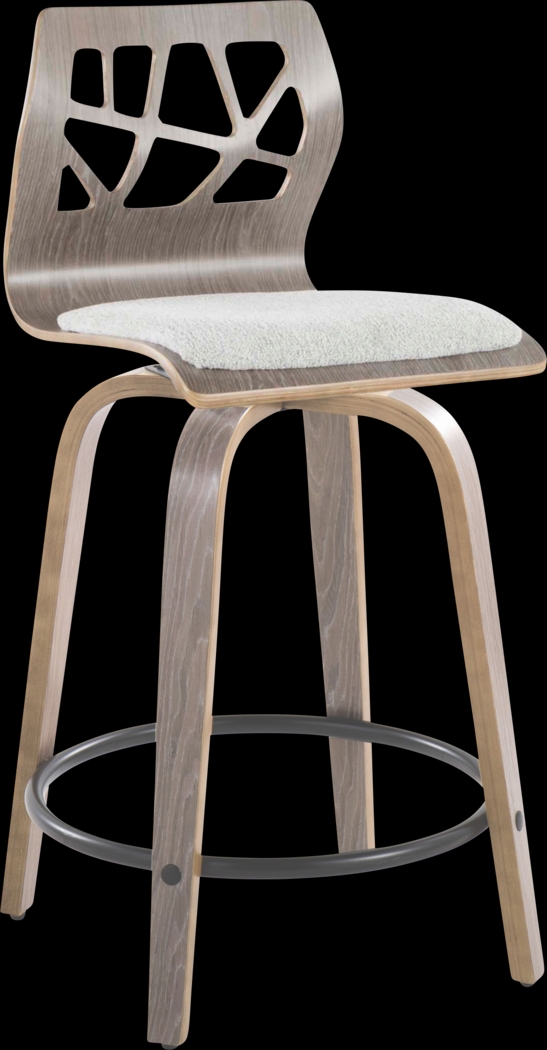 Watsonia III Light Gray Swivel Counter Height Stool, Set of 2 - Thumbnail - Image 8