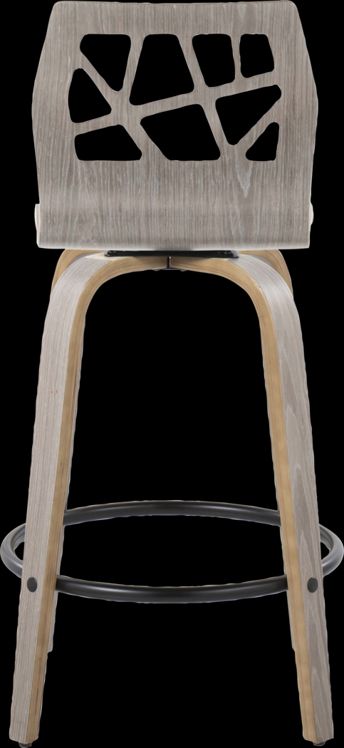 Watsonia III Light Gray Swivel Counter Height Stool, Set of 2 - Thumbnail - Image 9