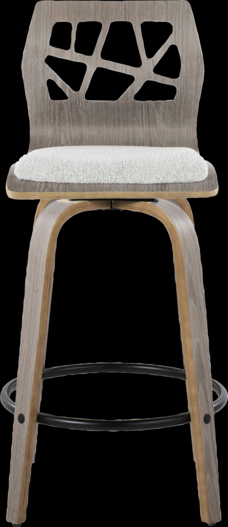 Watsonia III Light Gray Swivel Counter Height Stool, Set of 2 - Thumbnail - Image 10