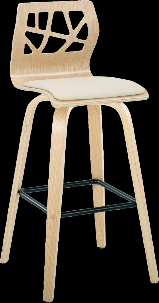 Watsonia III Natural Swivel Barstool, Set of 2 - Thumbnail - Image 6