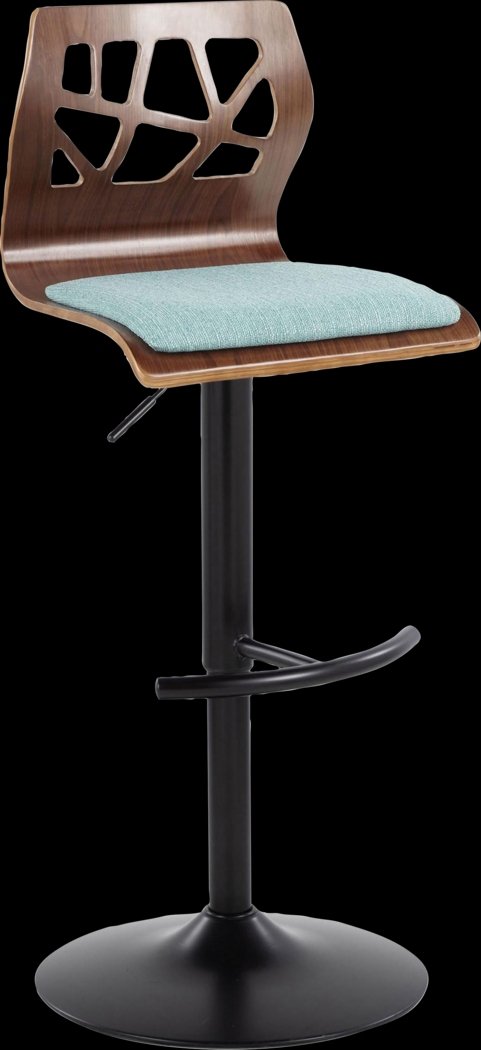 Watsonia IV Teal Adjustable Barstool, Set of 2 - Thumbnail - Image 6