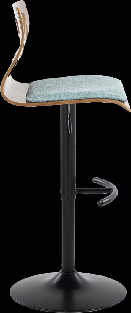 Watsonia IV Teal Adjustable Barstool, Set of 2 - Thumbnail - Image 7