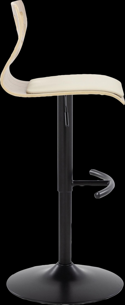 Watsonia IX Cream Adjustable Barstool, Set of 2 - Thumbnail - Image 7