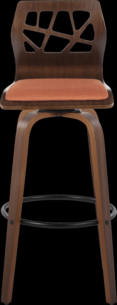 Watsonia Orange Swivel Barstool, Set of 2 - Thumbnail - Image 8