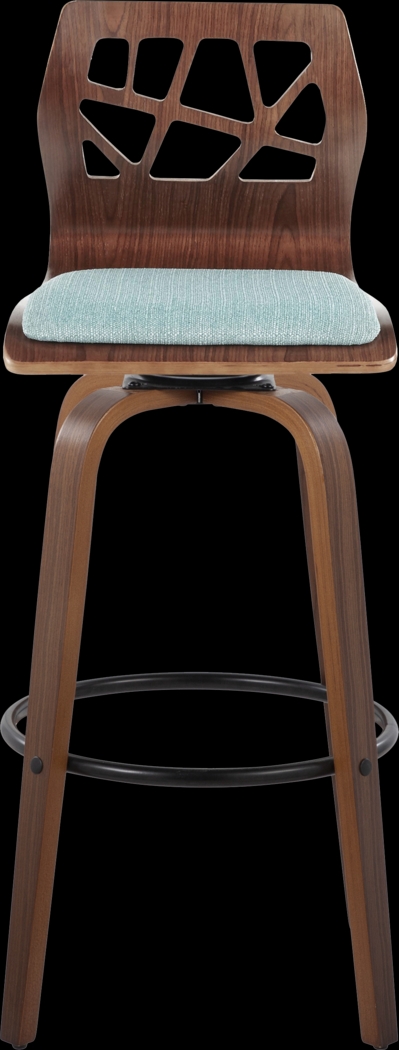 Watsonia Teal Swivel Barstool, Set of 2 - Thumbnail - Image 8