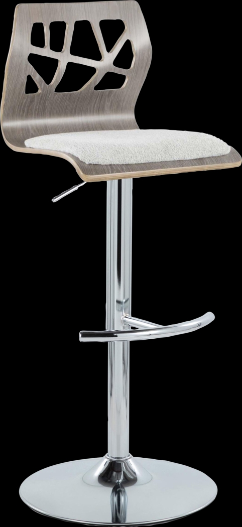 Watsonia V Gray Adjustable Barstool, Set of 2 - Thumbnail - Image 6