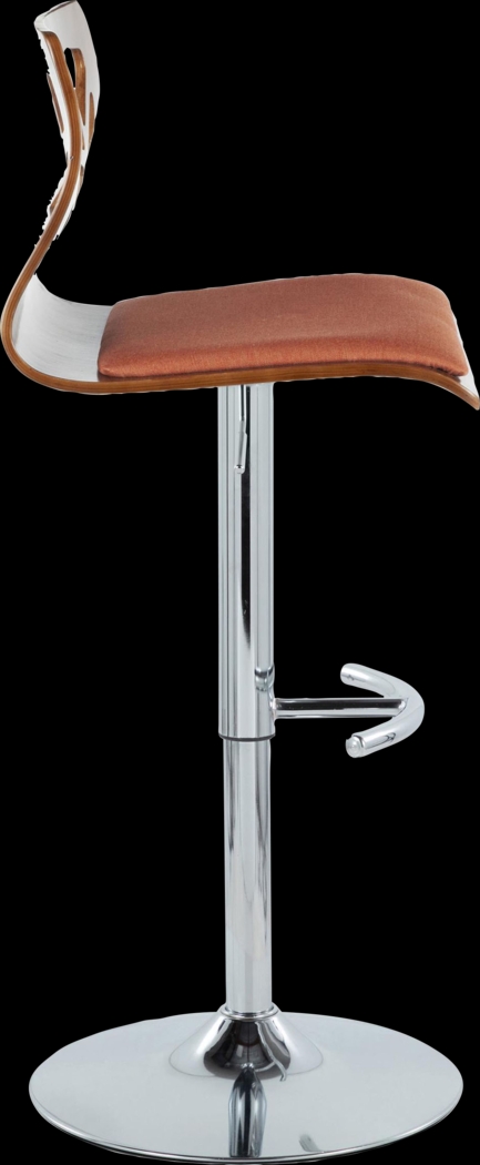 Watsonia VI Orange Adjustable Barstool, Set of 2 - Thumbnail - Image 7