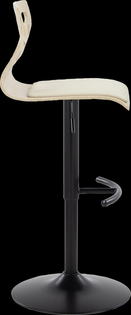 Watsonia VII Cream Adjustable Barstool, Set of 2 - Thumbnail - Image 7