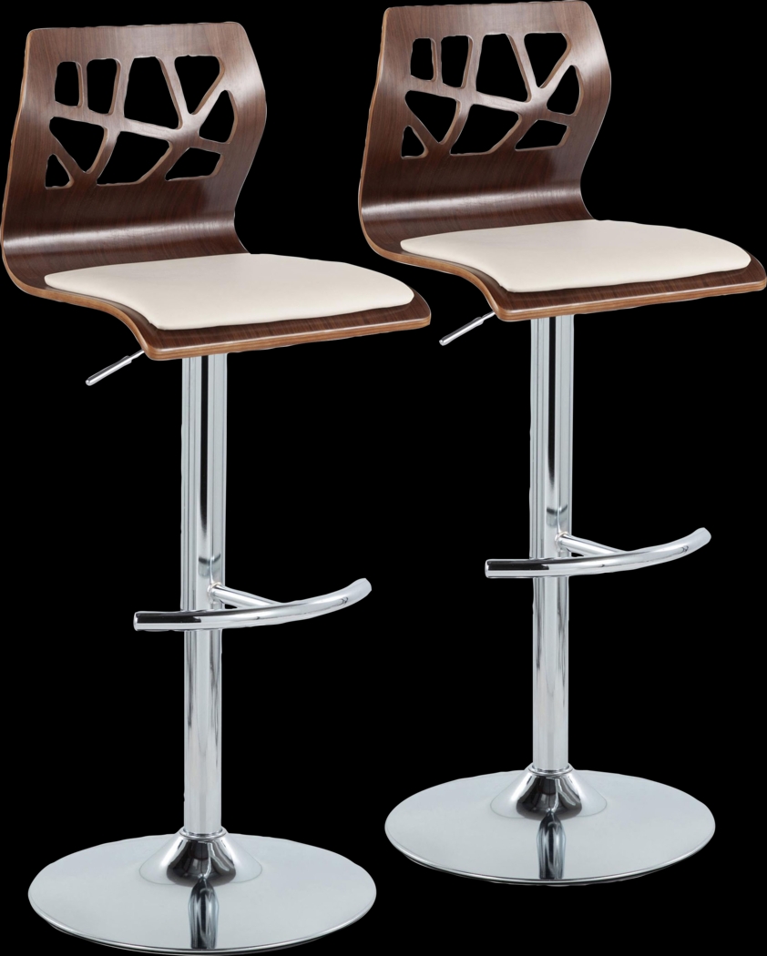 Watsonia XI Cream Adjustable Barstool, Set of 2 - Thumbnail - Image 1