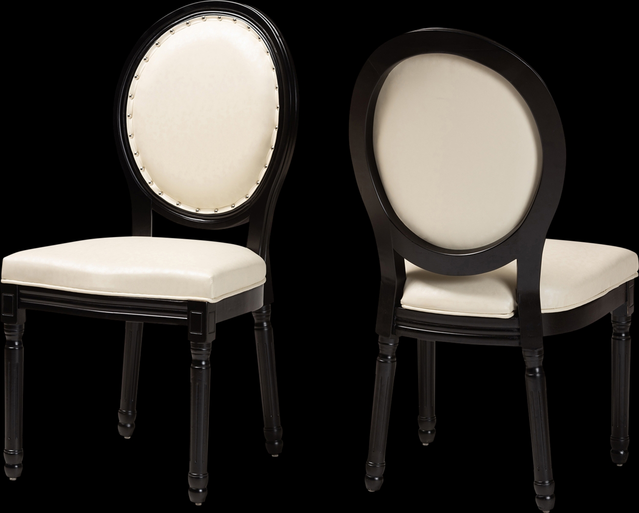 Wauchope Black Side Chair, Set of 2 - Thumbnail - Image 1