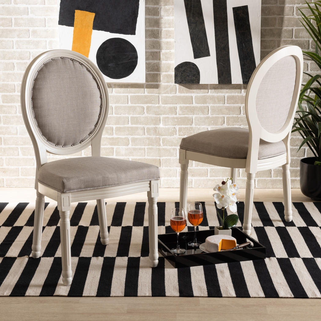 Wauchope White Side Chair, Set of 2 - Thumbnail - Image 3