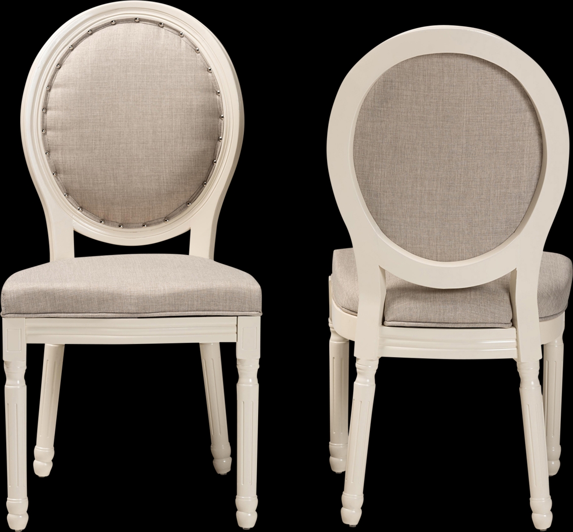 Wauchope White Side Chair, Set of 2 - Thumbnail - Image 4