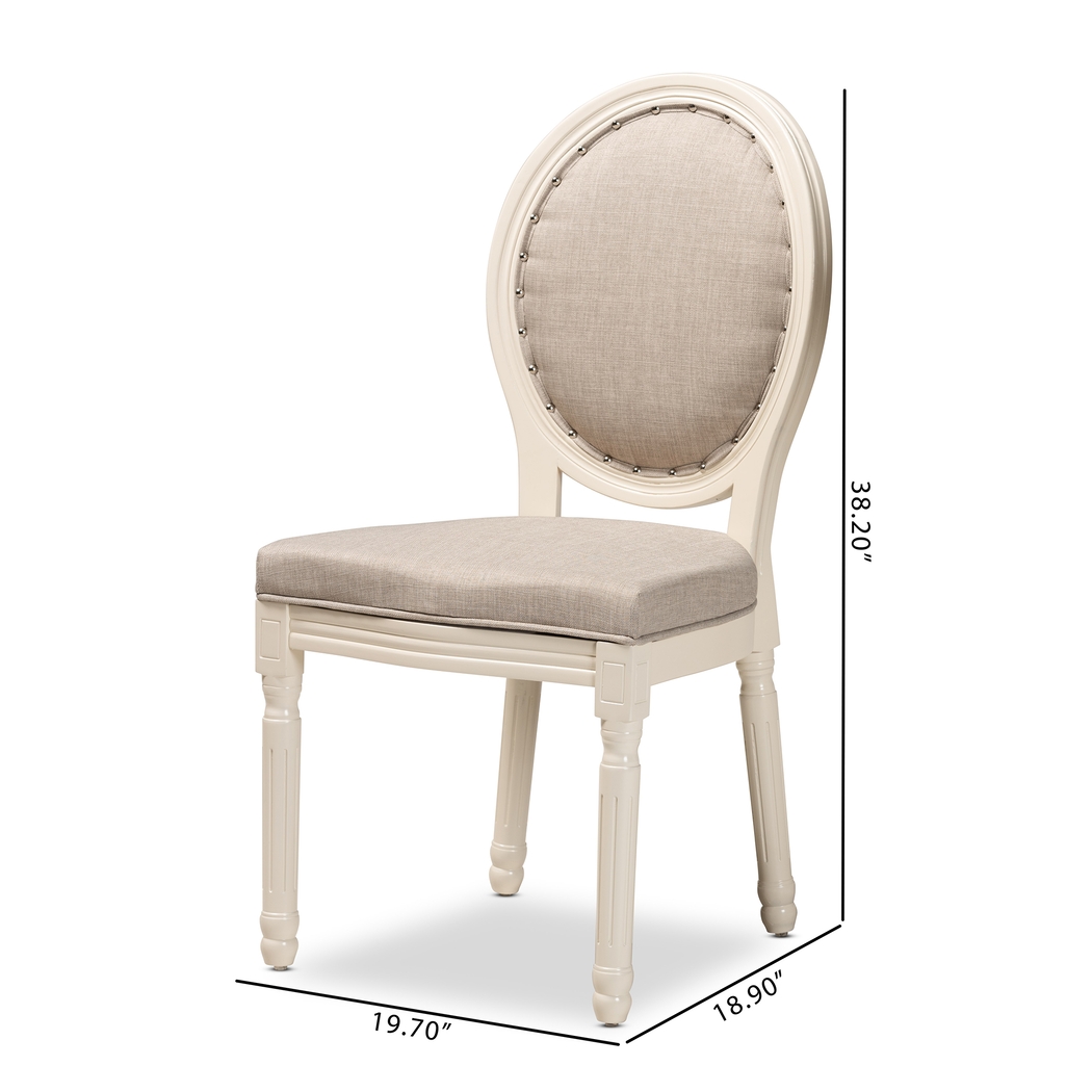Wauchope White Side Chair, Set of 2 - Thumbnail - Image 9