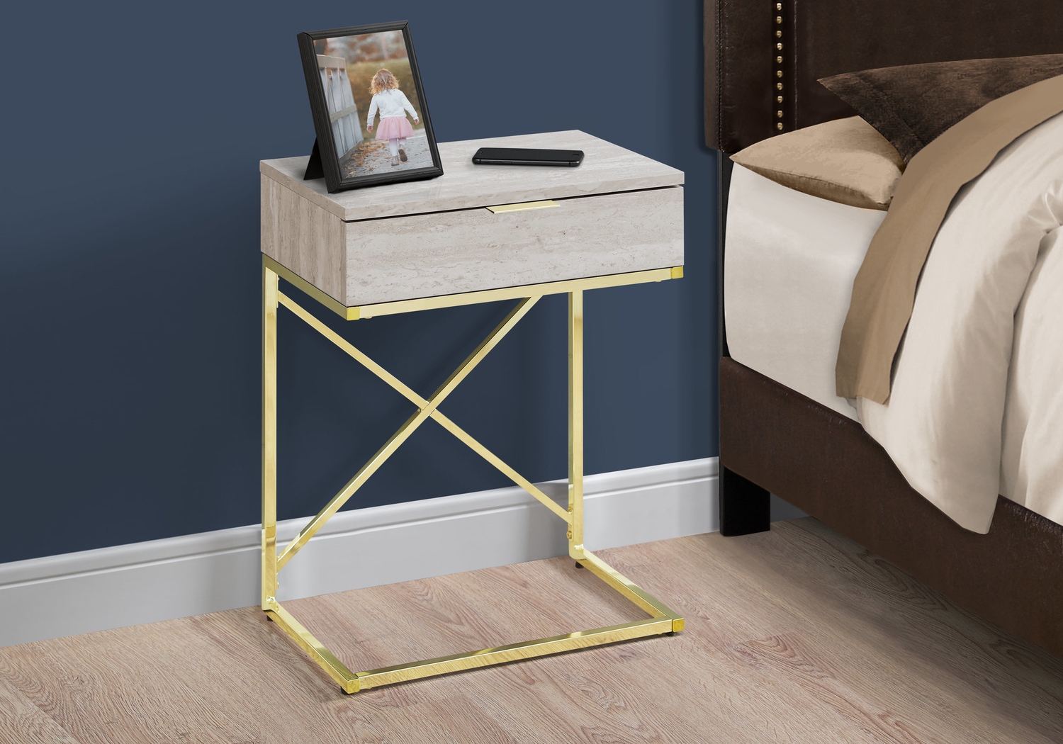 Wauford Beige Accent Table - Thumbnail - Image 3