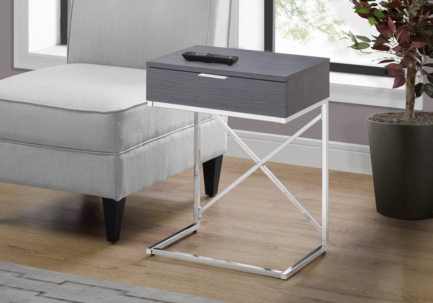 Wauford Charcoal Accent Table - Thumbnail - Image 2