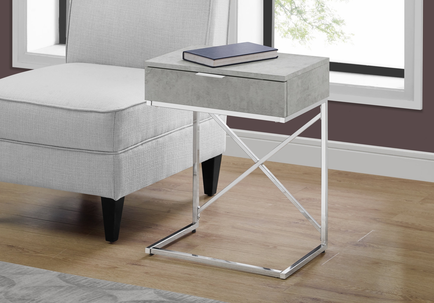 Wauford Gray Accent Table - Thumbnail - Image 2