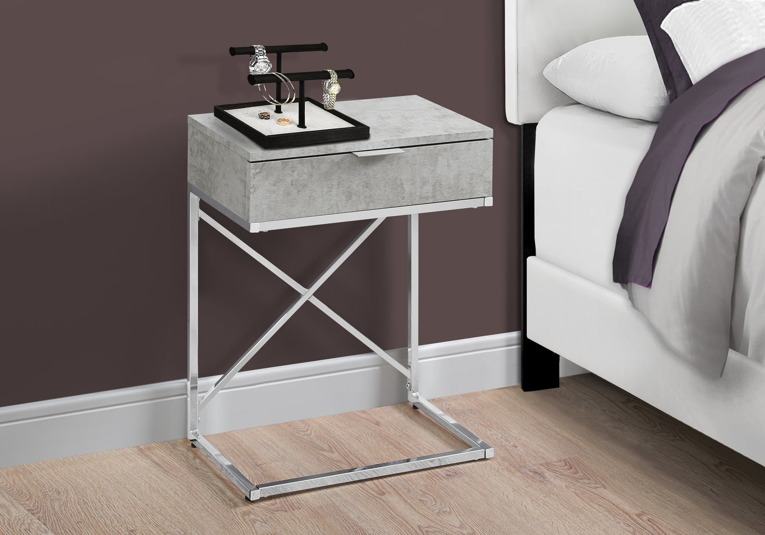 Wauford Gray Accent Table - Thumbnail - Image 3
