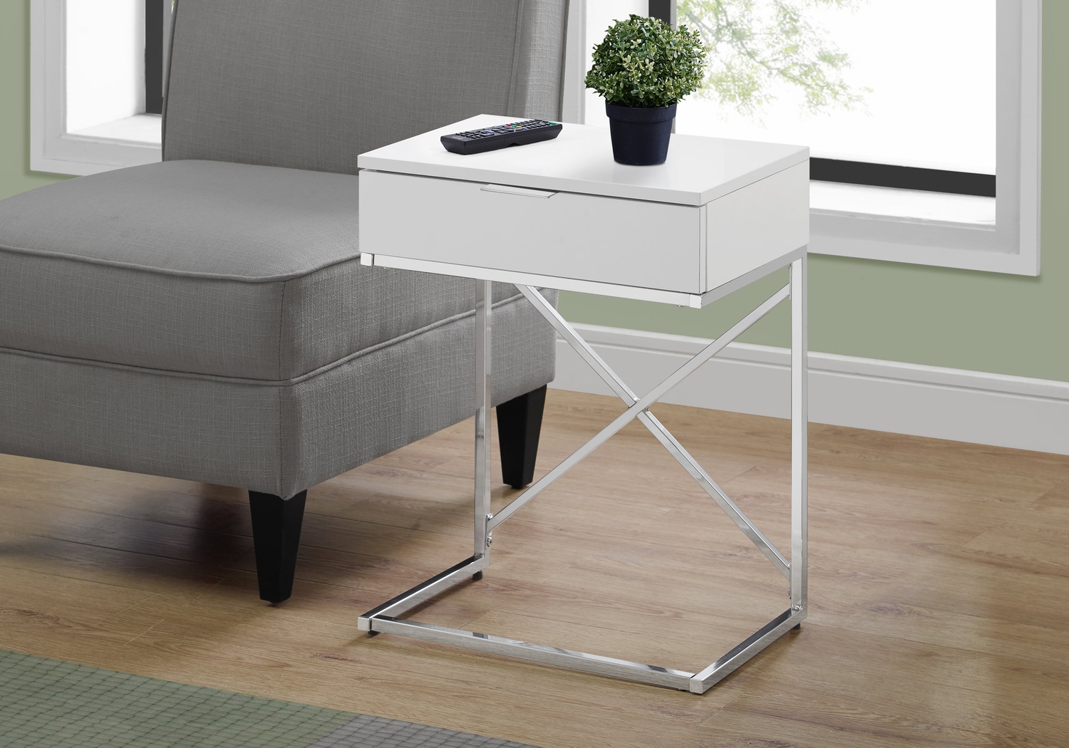 Wauford White Accent Table - Thumbnail - Image 2