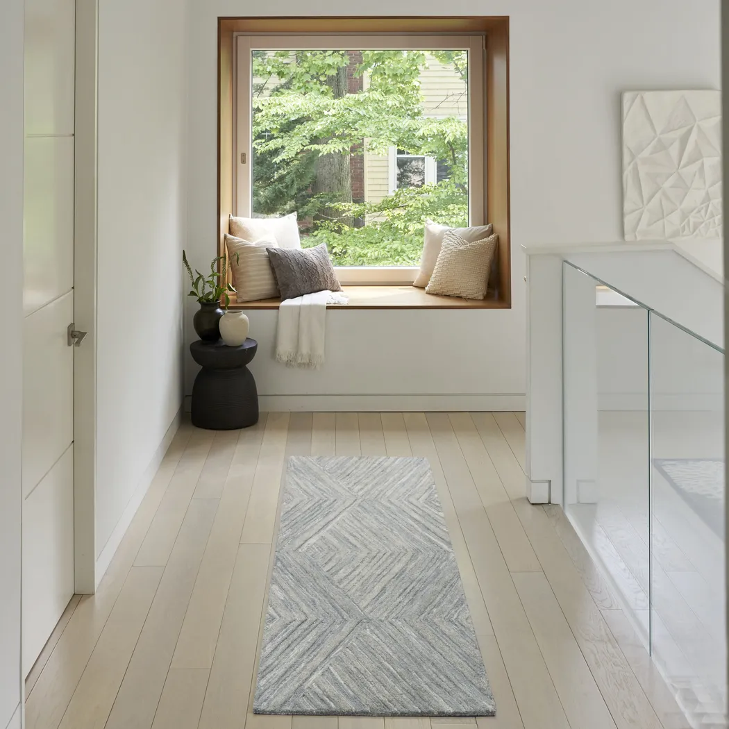 WAVE ILLUSION BLUE 2'3 x 7'6 RUG - Thumbnail - Image 2