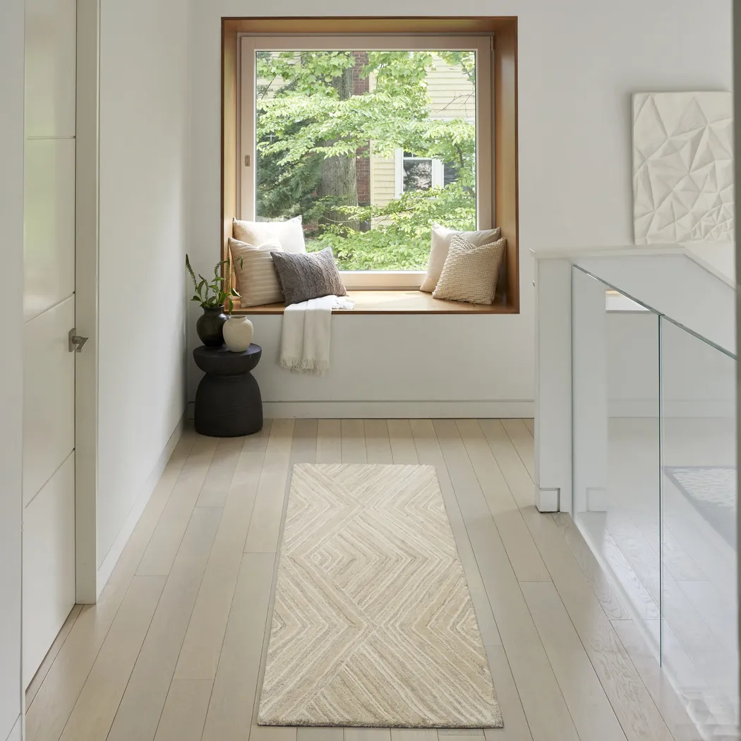 WAVE ILLUSION IVORY 2'3 x 7'6 RUG - Thumbnail - Image 2