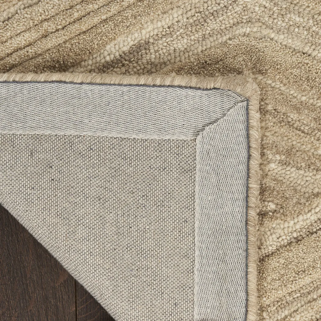 WAVE ILLUSION TAUPE 2'3 x 7'6 RUG - Thumbnail - Image 4
